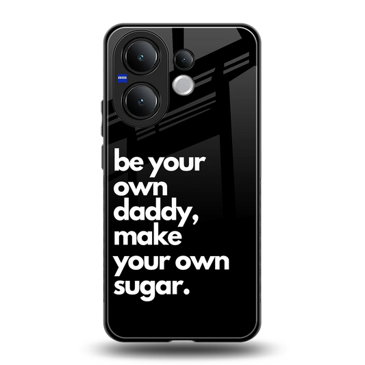 Suger back phone cover | glass case for vivo v60