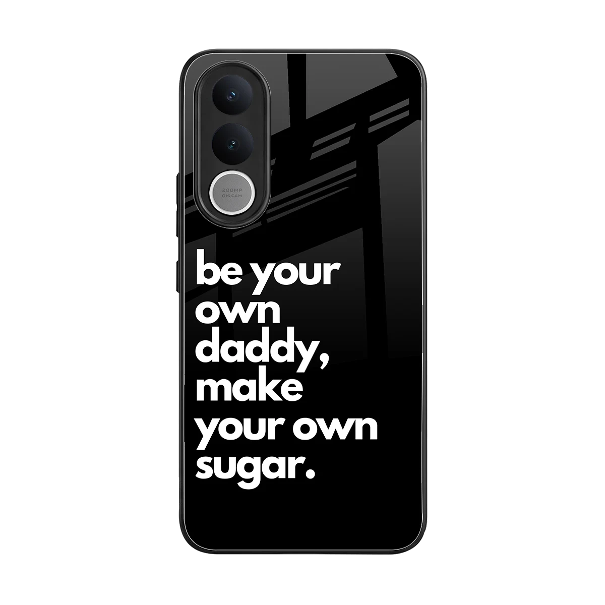 Suger back phone cover | glass case for vivo v70 fe