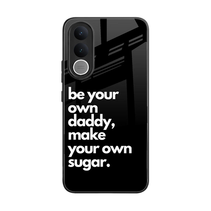 Suger back phone cover | glass case for vivo v70 fe