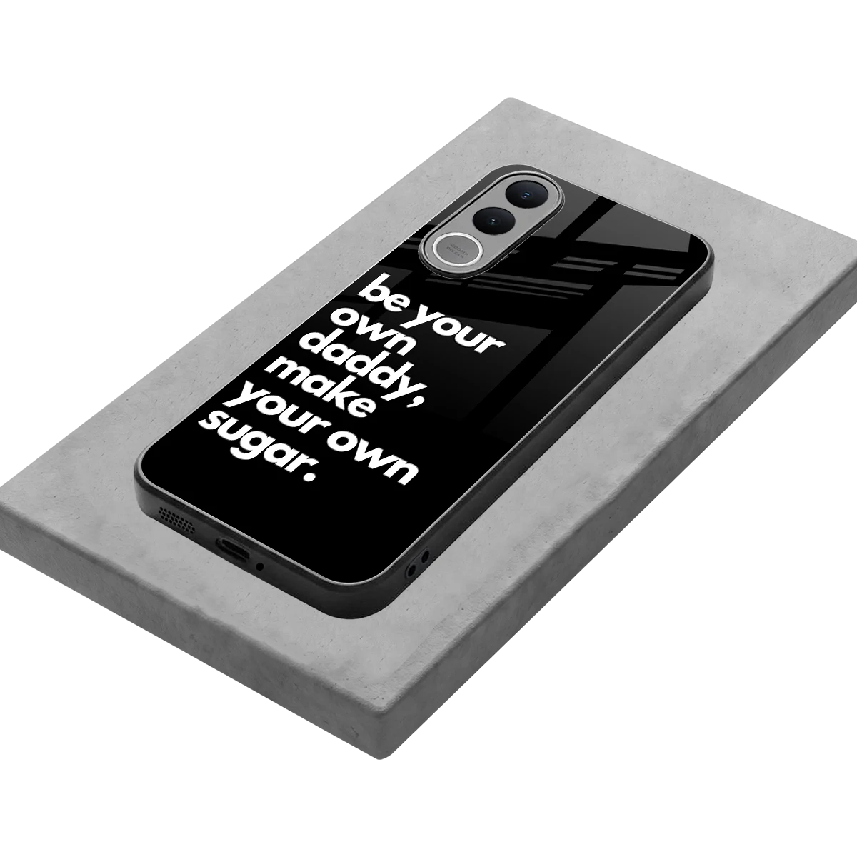 Suger stylish phone case for vivo v70 fe | glossy glass and slim fit