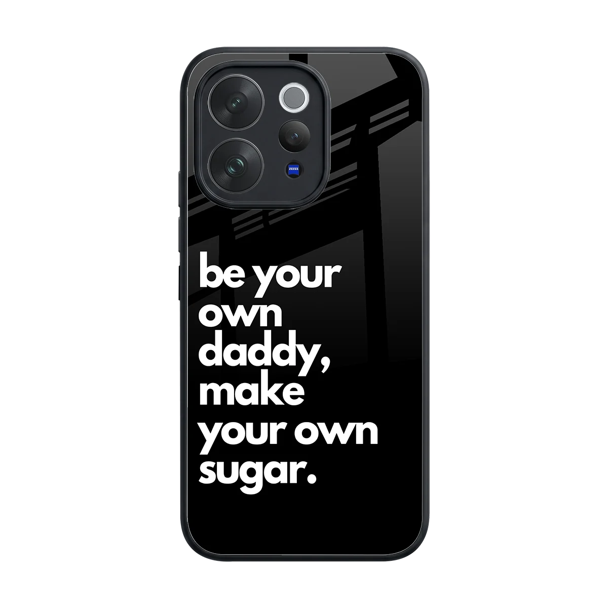 Suger back phone cover | glass case for vivo v70 elite