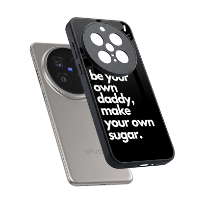 Suger sleek vivo x200 pro cover with tempered glass back and TPU edges