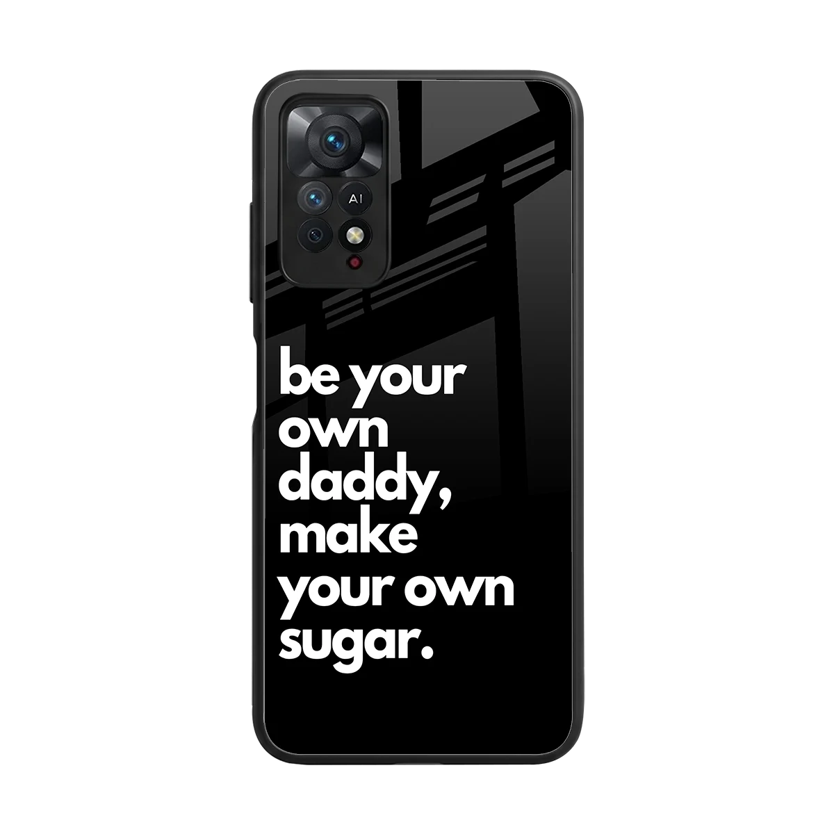 Suger back phone cover | glass case for redmi note 11 pro