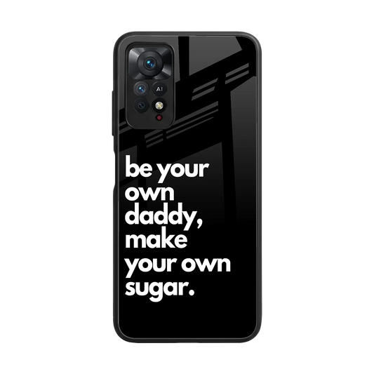 Suger back phone cover | glass case for redmi note 11 pro