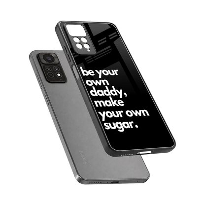 Suger sleek redmi note 11 pro cover with tempered glass back and TPU edges
