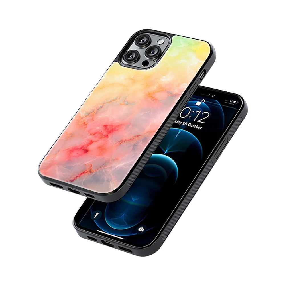 Protective Glass Back Phone Case Compatible with iPhone, Samsung, OnePlus, Pixel & More