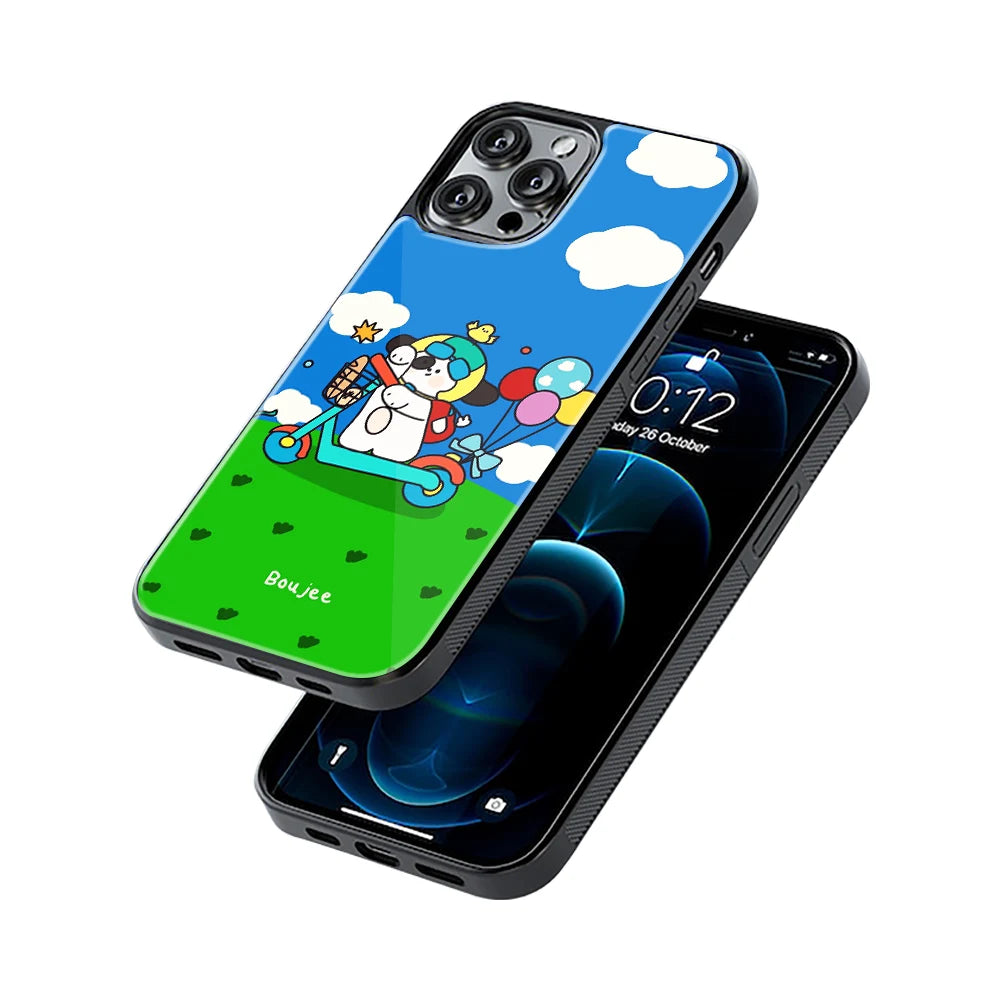 Protective Glass Back Phone Case Compatible with iPhone, Samsung, OnePlus, Pixel & More