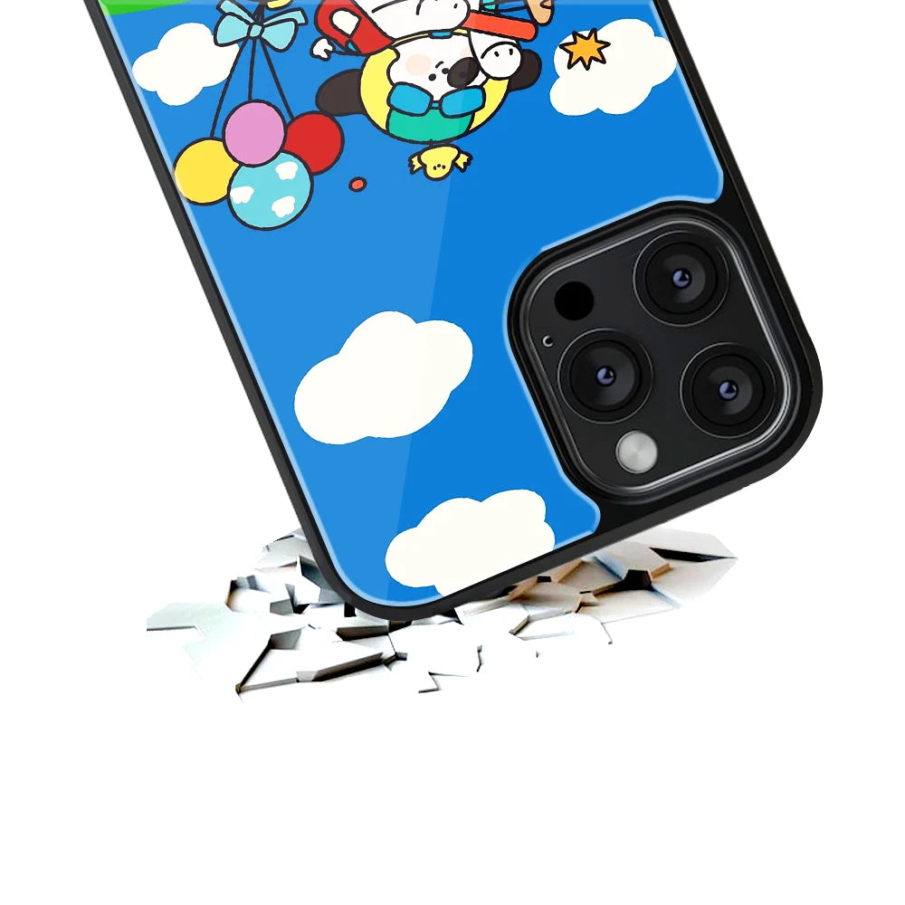 Durable Glass Back Mobile Case for iPhone, Samsung, OnePlus, Google Pixel, Redmi, Vivo, Oppo