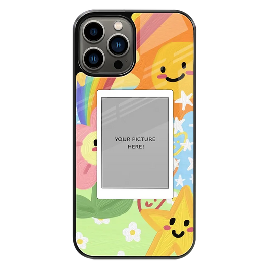 Polaroid Personalised Glass Phone Case