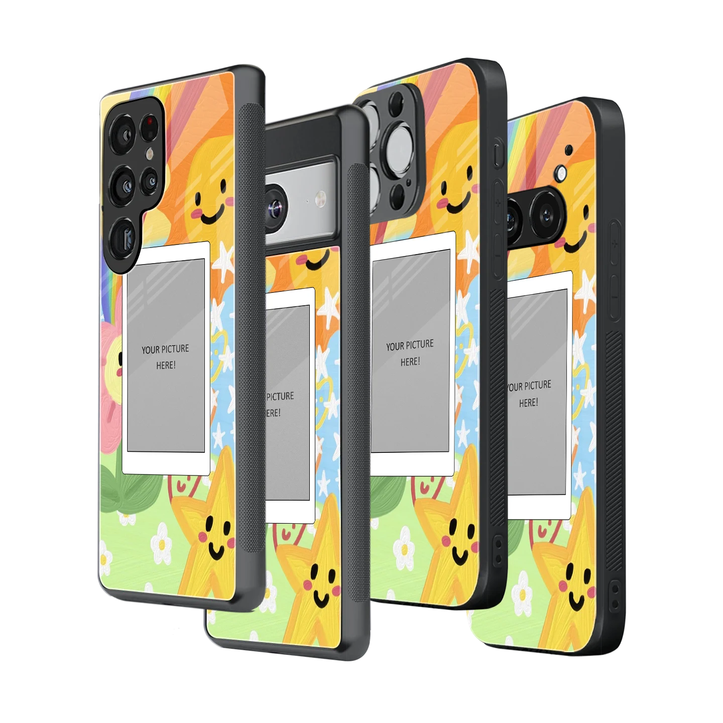 Polaroid Personalised Glass Phone Case