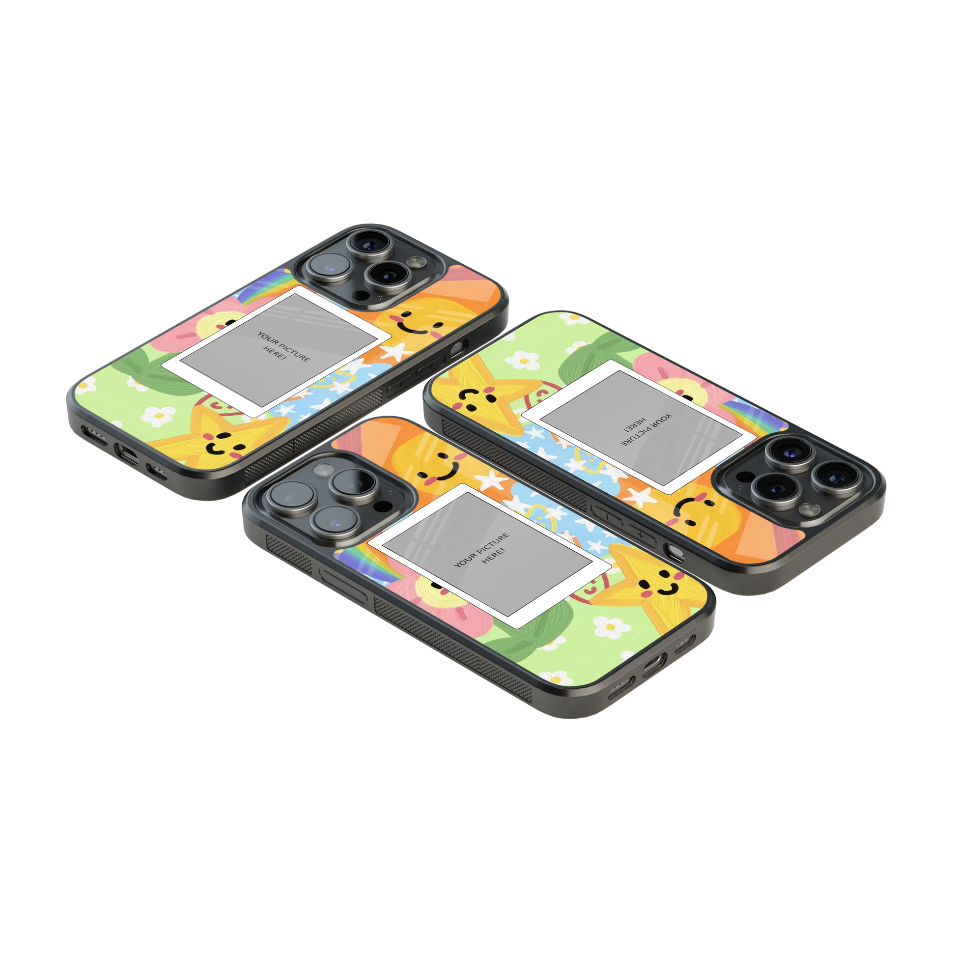 Polaroid Personalised Glass Phone Case