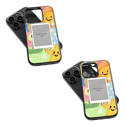 Polaroid Personalised Glass Phone Case