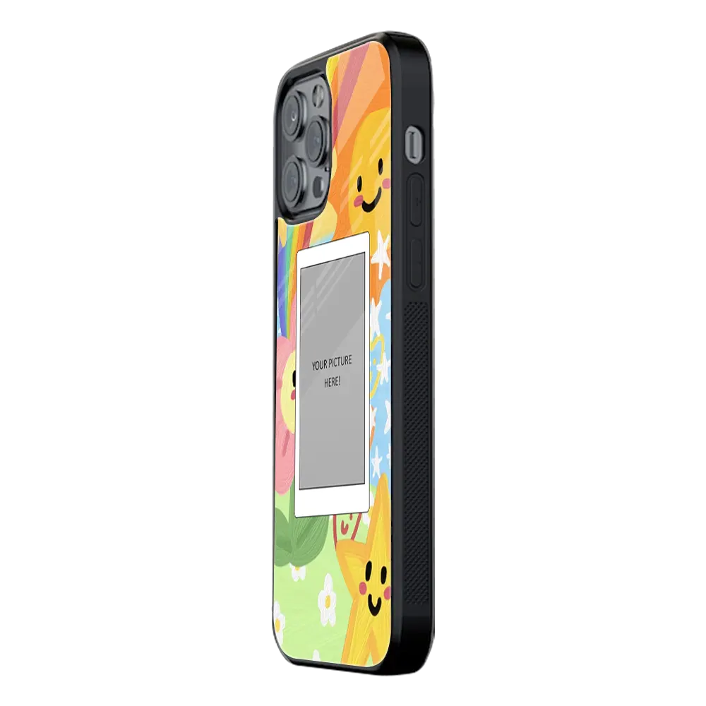 Polaroid Personalised Glass Phone Case