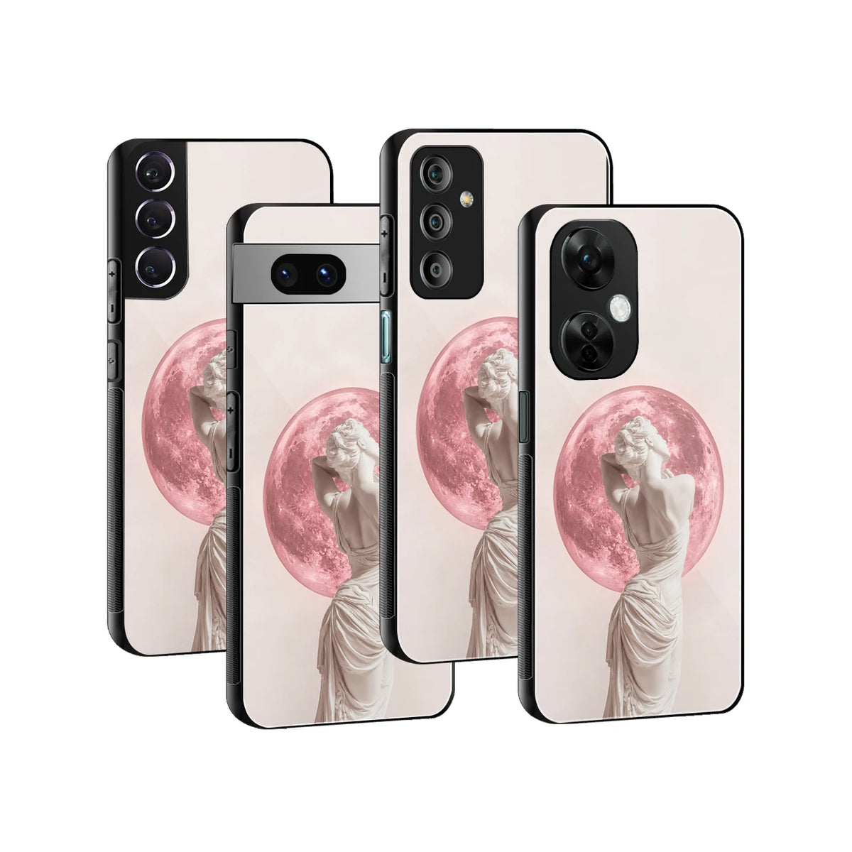 Stylish Glass Back Case for All Smartphones iPhone, Samsung, OnePlus, Pixel, Redmi, Oppo, Vivo, Motorola