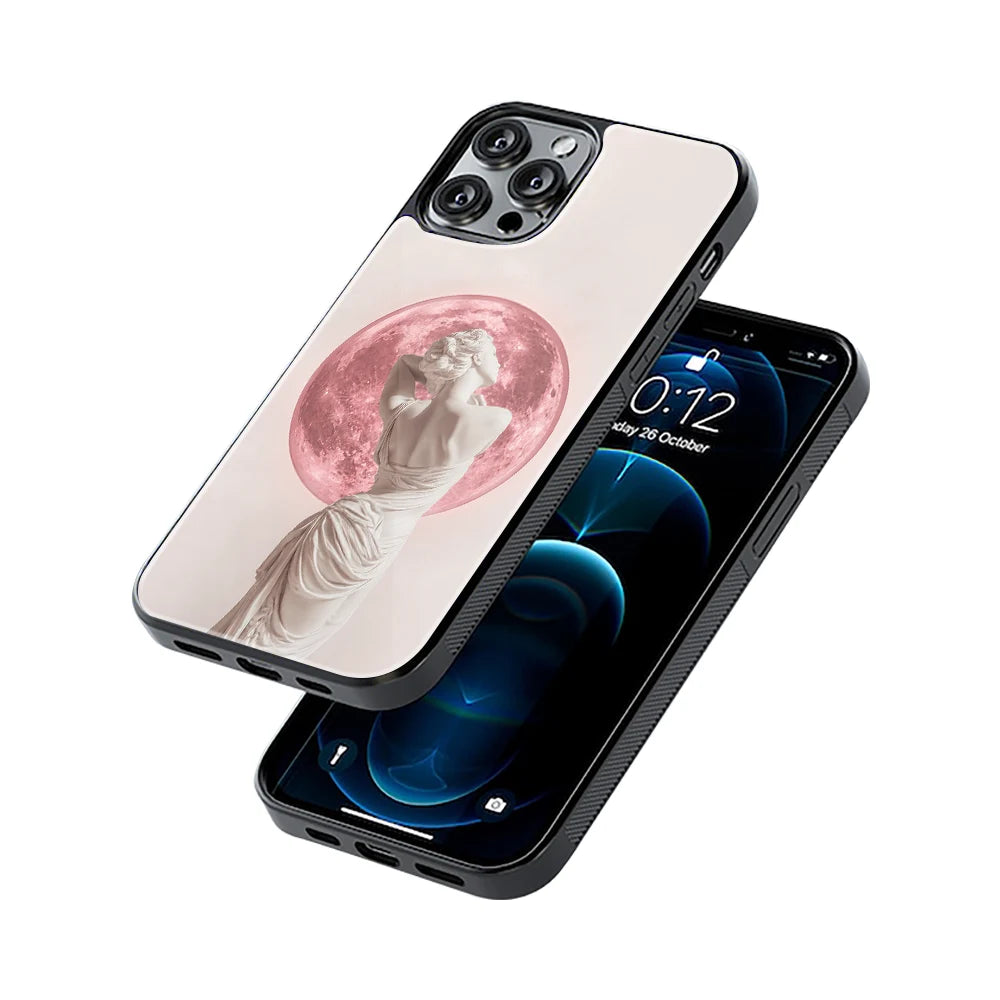 Protective Glass Back Phone Case Compatible with iPhone, Samsung, OnePlus, Pixel & More
