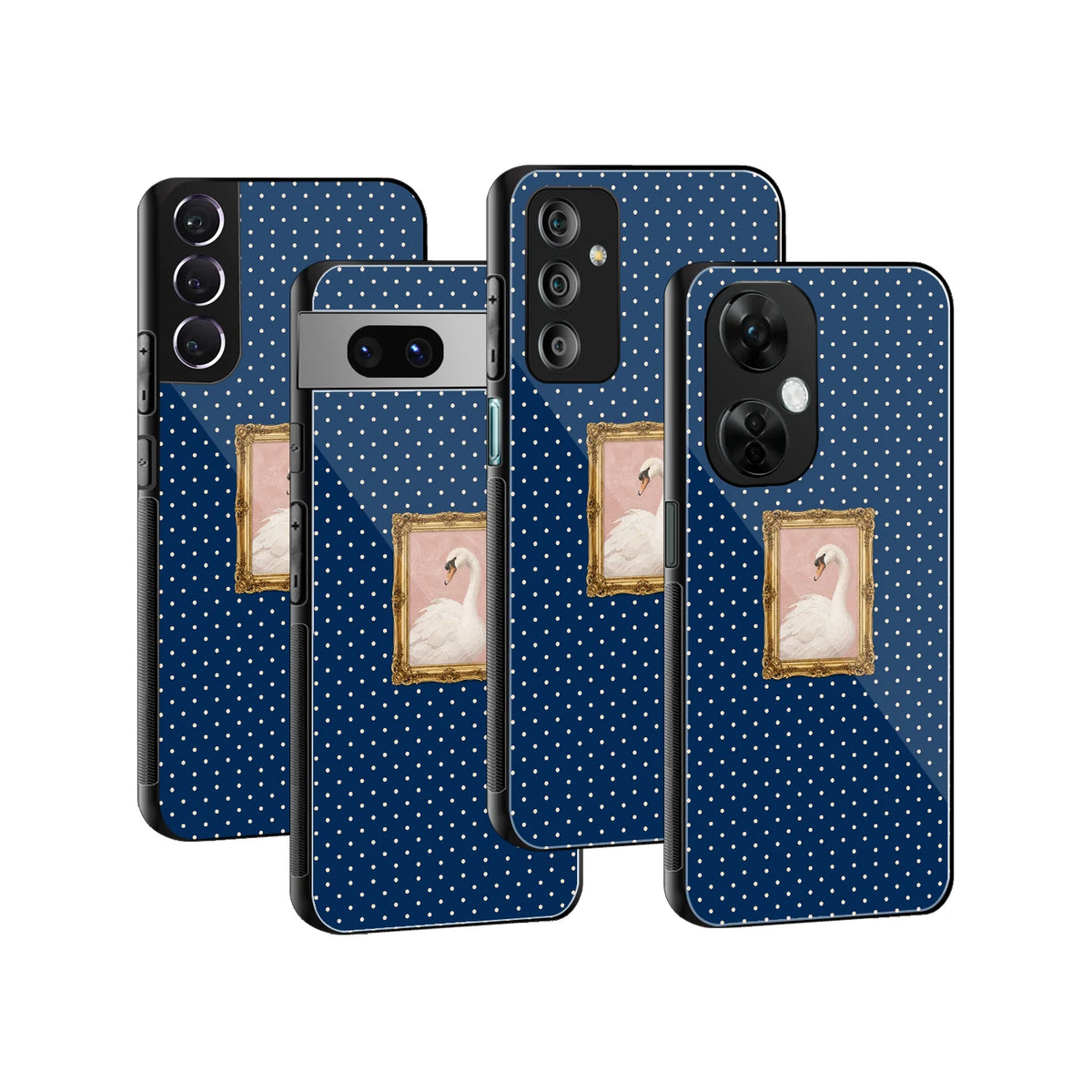 Stylish Glass Back Case for All Smartphones iPhone, Samsung, OnePlus, Pixel, Redmi, Oppo, Vivo, Motorola