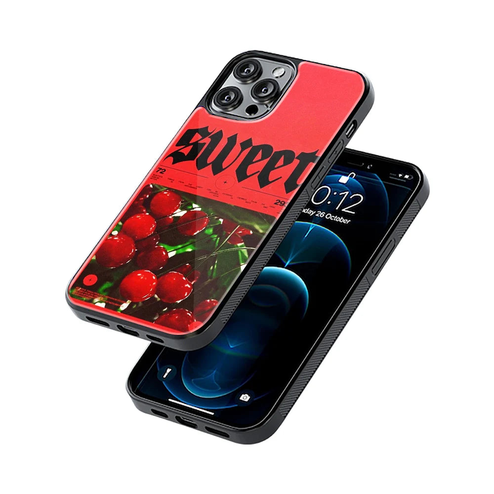 Protective Glass Back Phone Case Compatible with iPhone, Samsung, OnePlus, Pixel & More