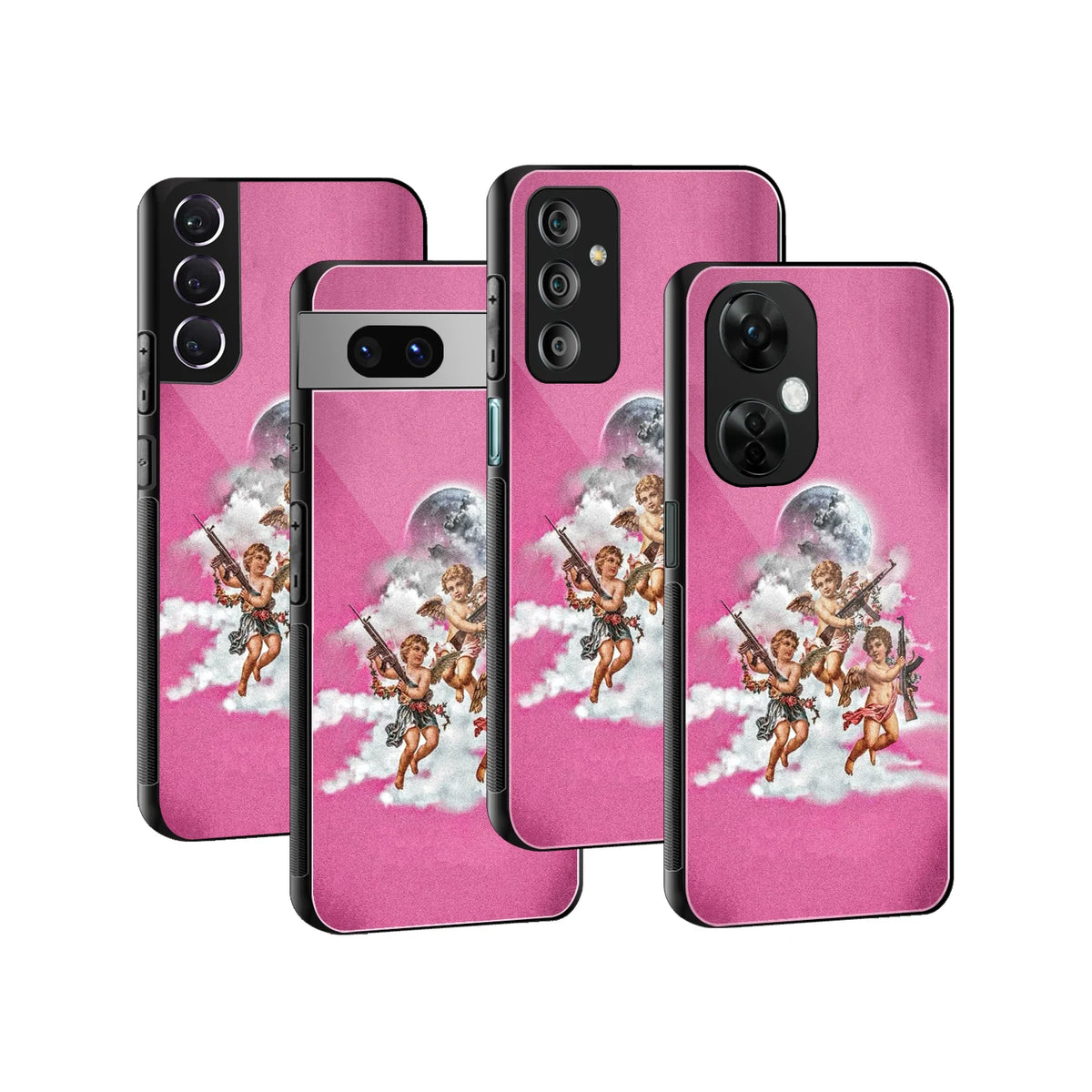 Stylish Glass Back Case for All Smartphones iPhone, Samsung, OnePlus, Pixel, Redmi, Oppo, Vivo, Motorola