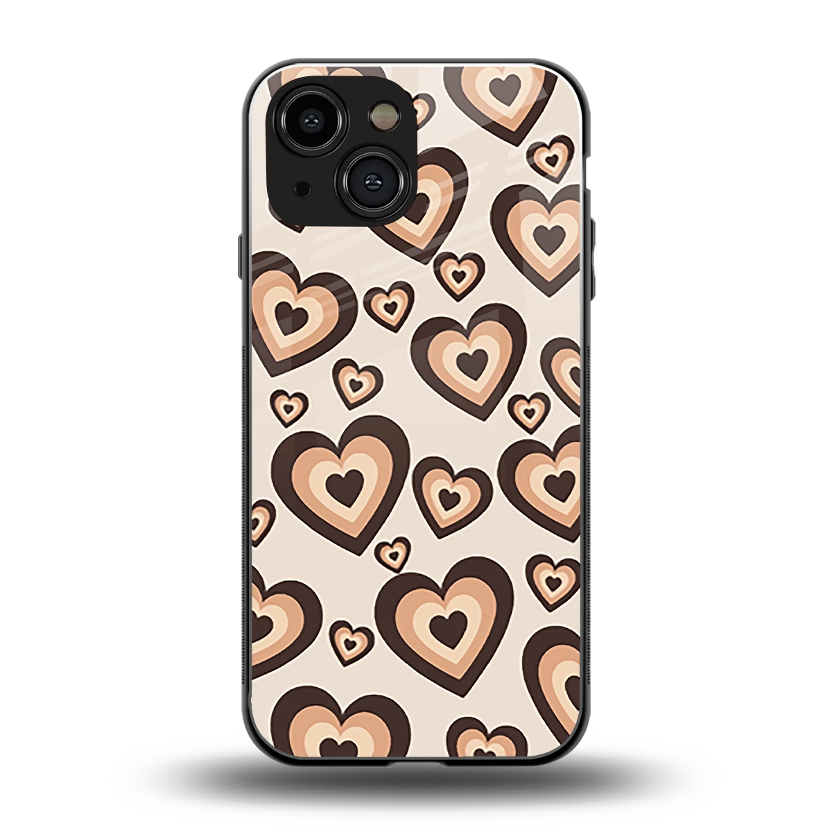 Sweetheart Cocoa back phone cover | glass case for iphone 13 mini