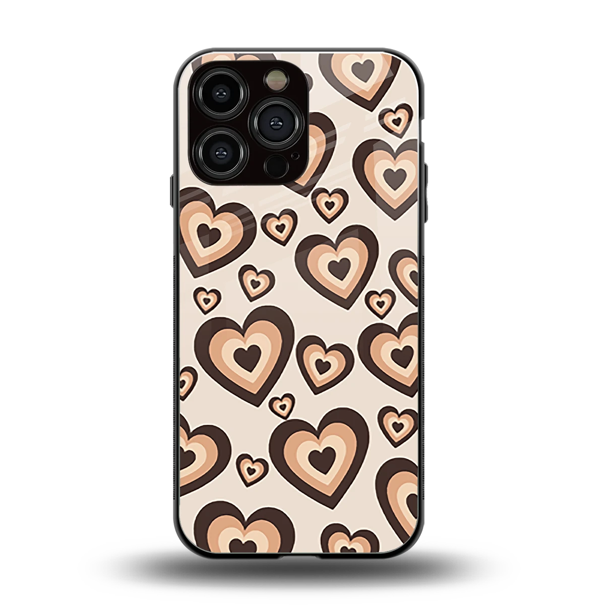 Sweetheart Cocoa back phone cover | glass case for iphone 15 pro max