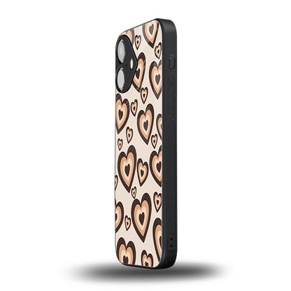 Sweetheart Cocoa iPhone 16 mobile cover | shockproof glass phone case