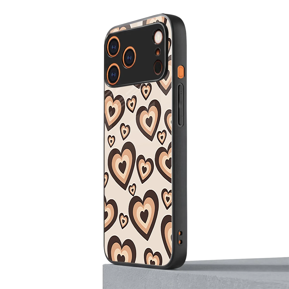 Sweetheart Cocoa iphone 17 pro mobile cover | shockproof glass phone case