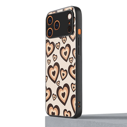 Sweetheart Cocoa iphone 17 pro mobile cover | shockproof glass phone case