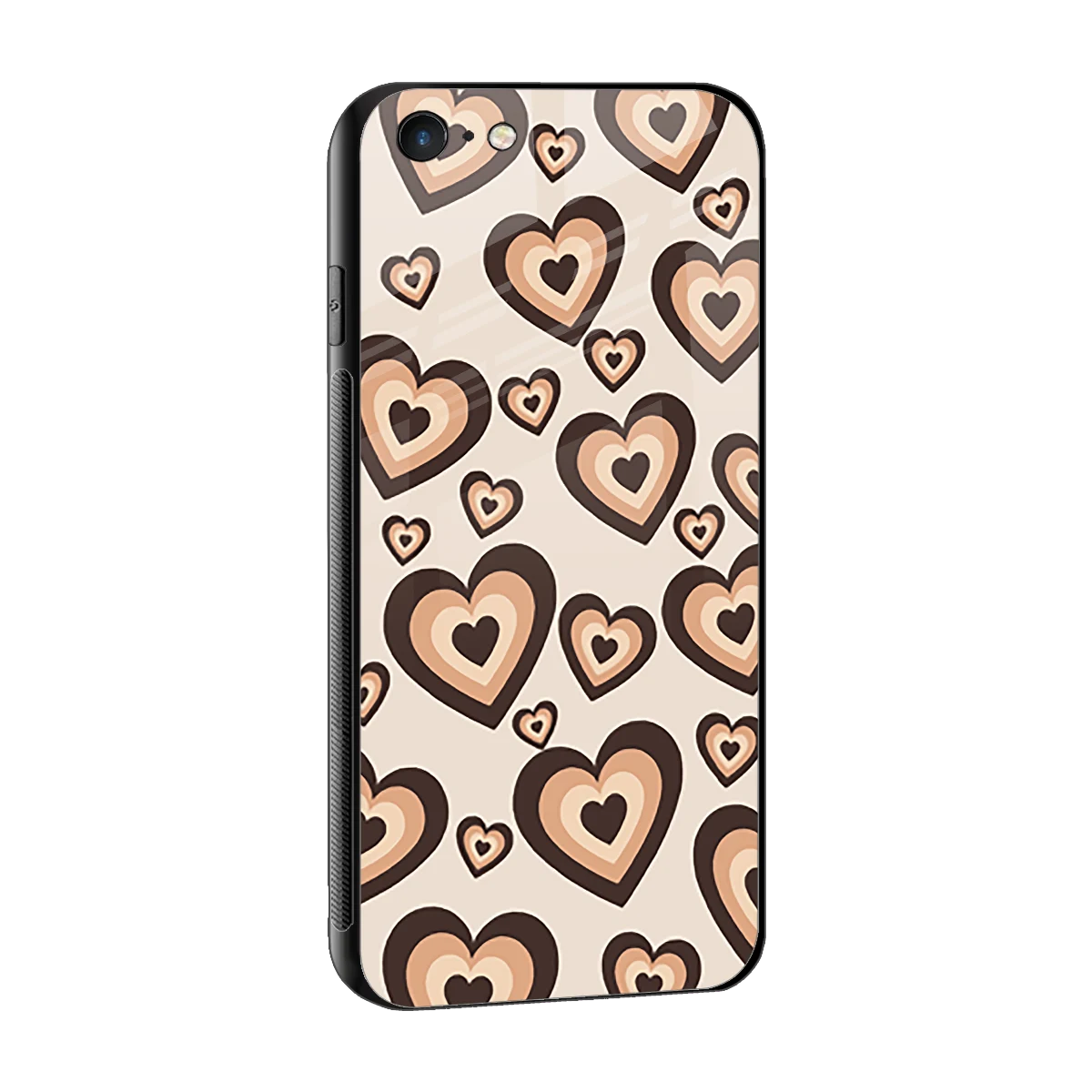 Sweetheart Cocoa sleek iphone 6 cover with tempered glass back and TPU edges