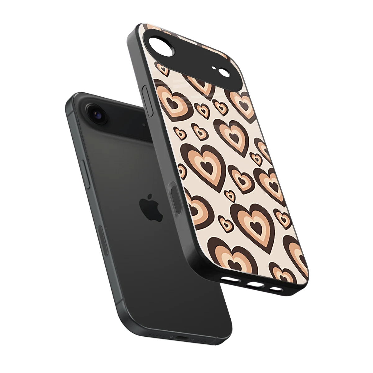 Sweetheart Cocoa sleek iphone air cover with tempered glass back and TPU edges