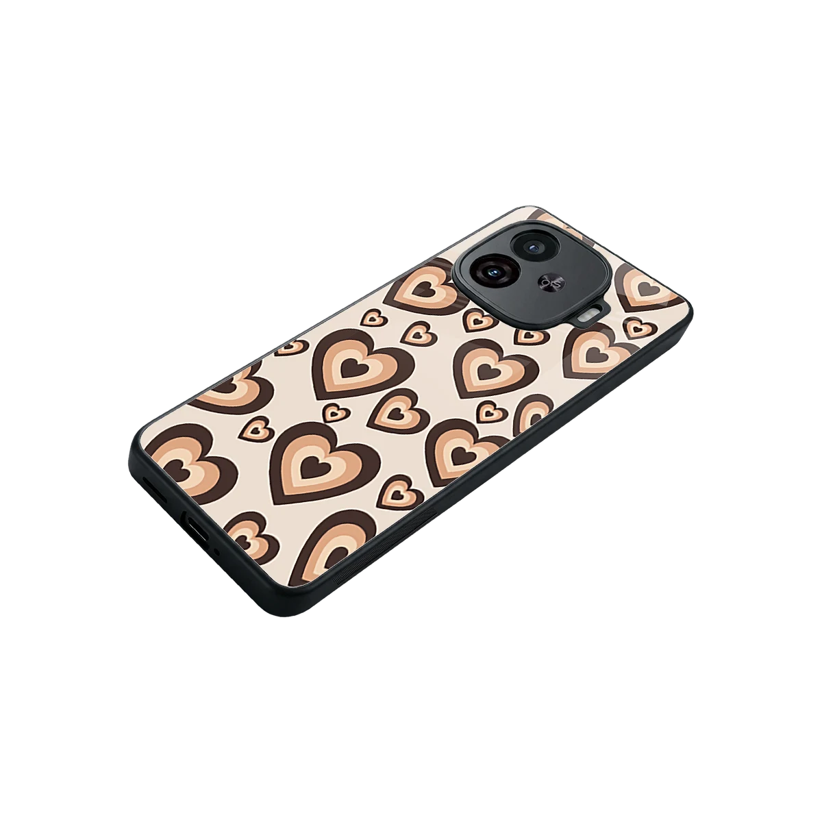 Sweetheart Cocoa stylish phone case for iqoo neo 10r 5g | glossy glass and slim fit