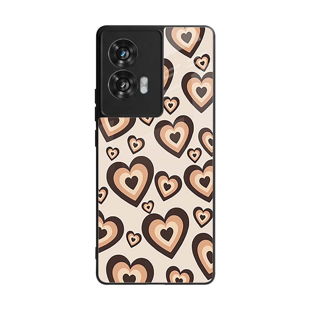 Sweetheart Cocoa back phone cover | glass case for motorola edge 50 fusion