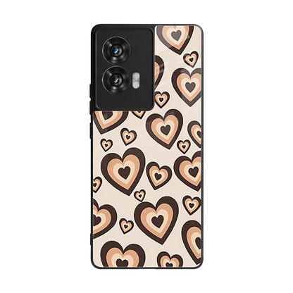 Sweetheart Cocoa back phone cover | glass case for motorola edge 50 fusion