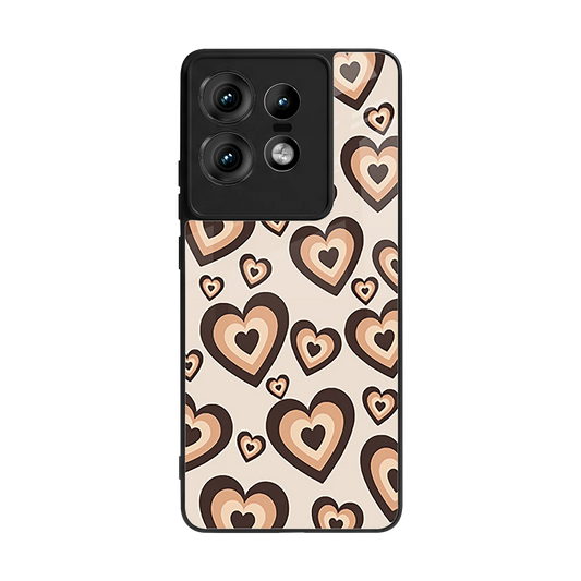 Sweetheart Cocoa back phone cover | glass case for motorola edge 50 pro