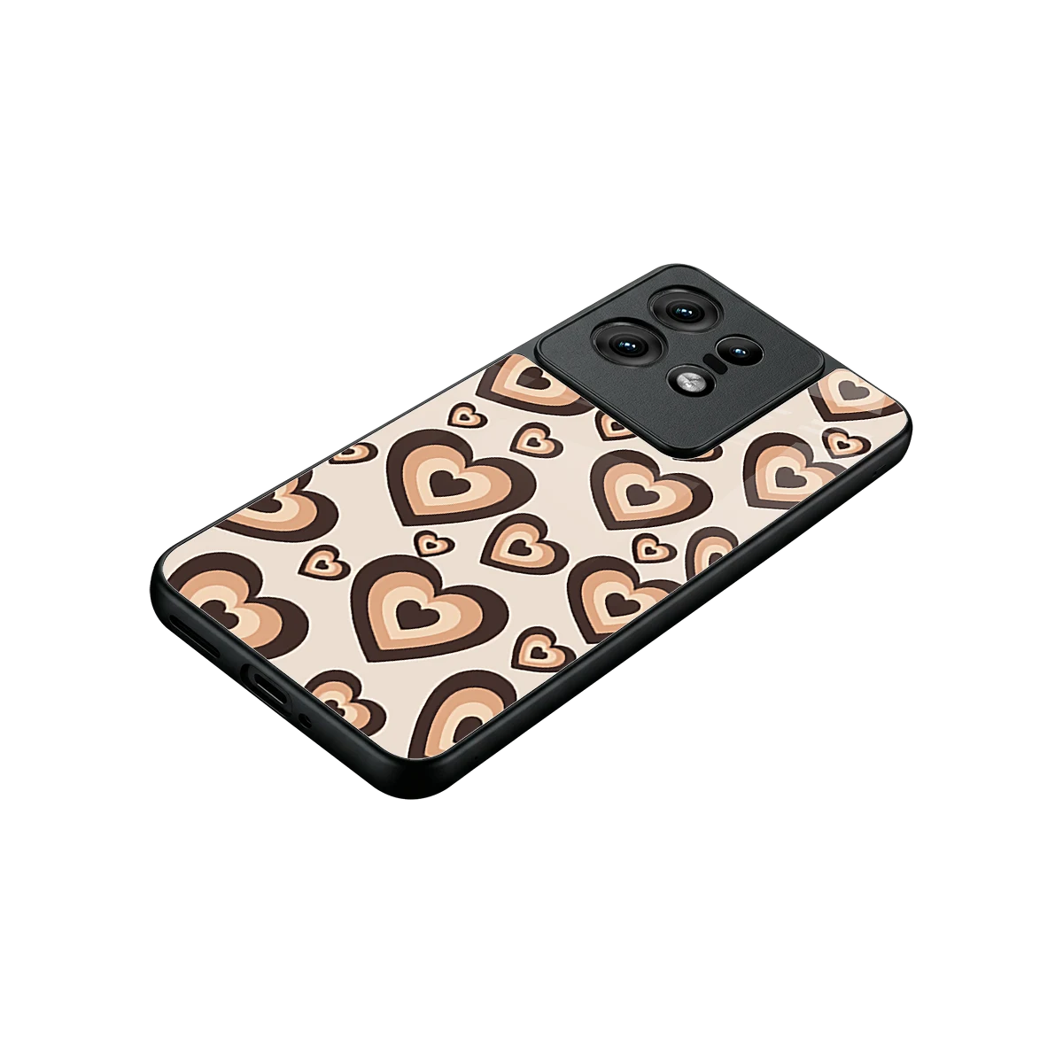 Sweetheart Cocoa stylish phone case for motorola edge 50 pro | glossy glass and slim fit
