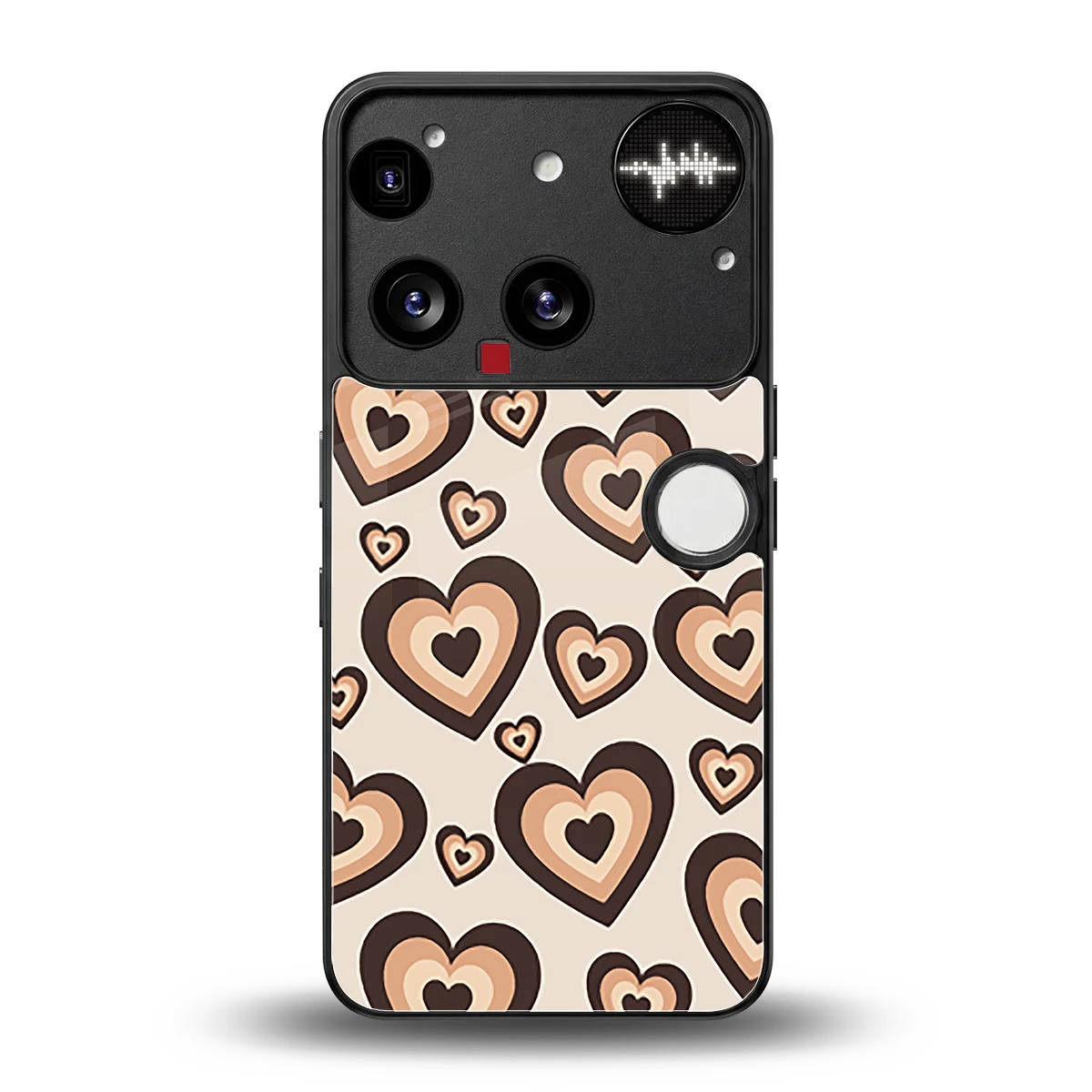 Sweetheart Cocoa back phone cover | glass case for nothing phone 3