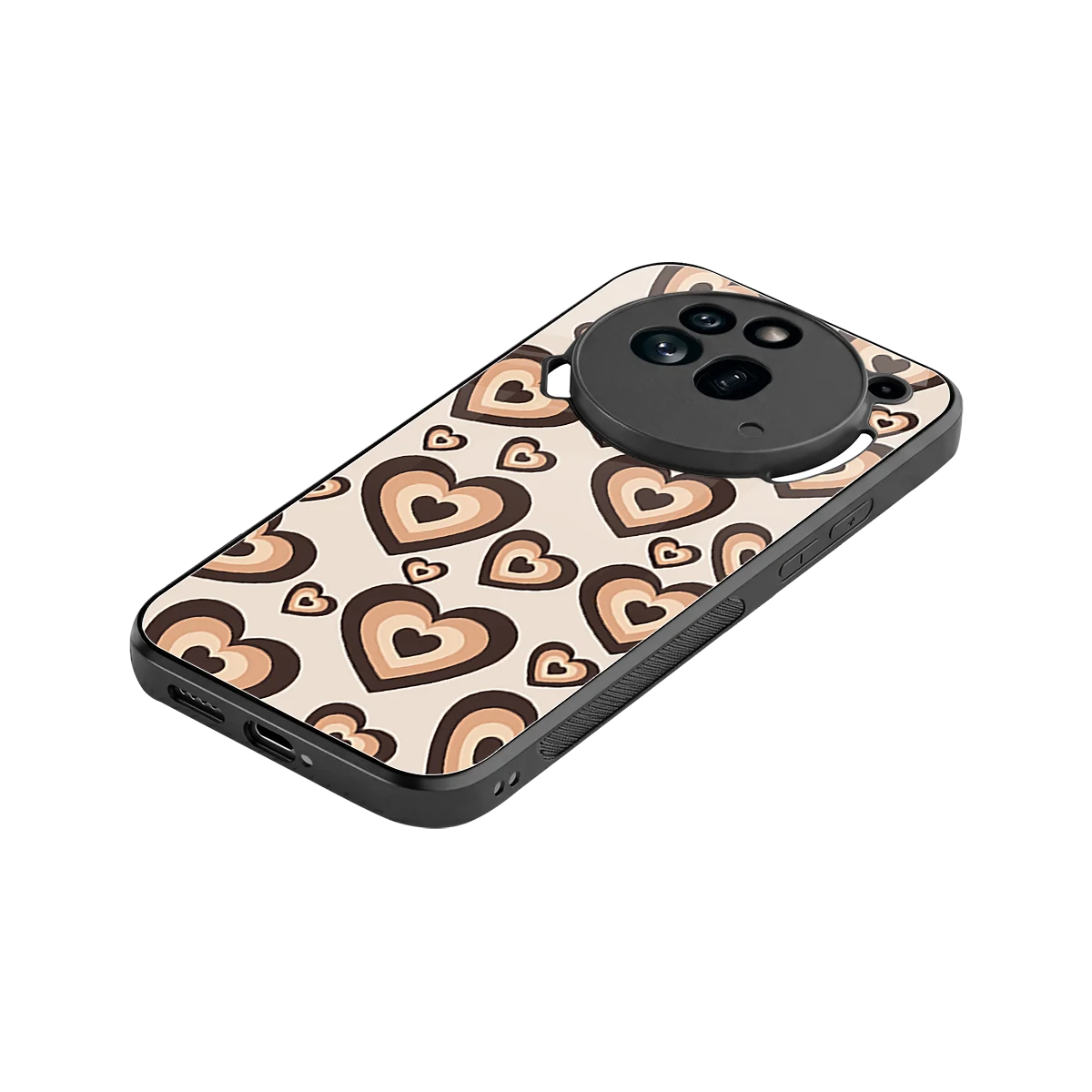 Sweetheart Cocoa stylish phone case for nothing phone 3a pro | glossy glass and slim fit