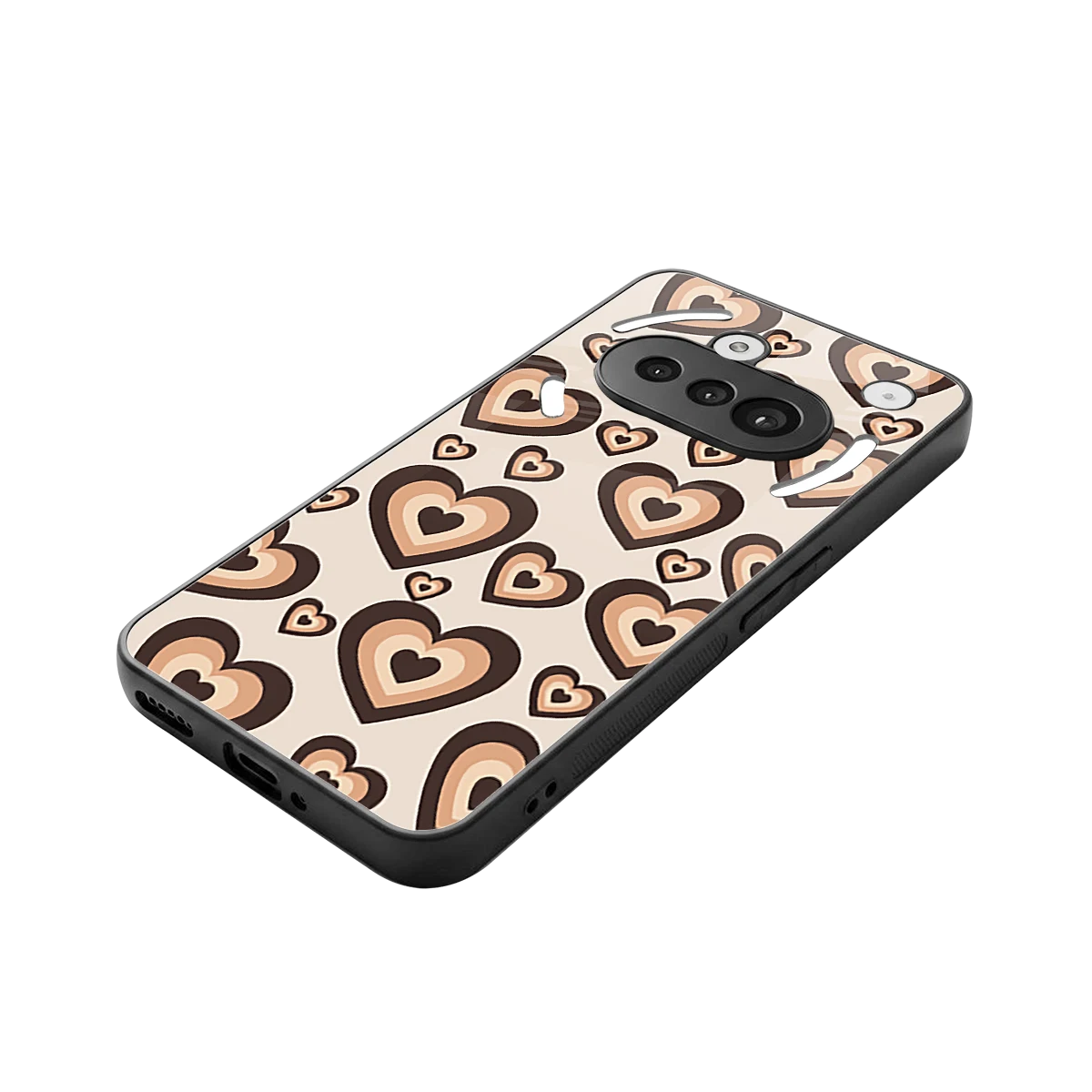 Sweetheart Cocoa stylish phone case for nothing phone 3a | glossy glass and slim fit
