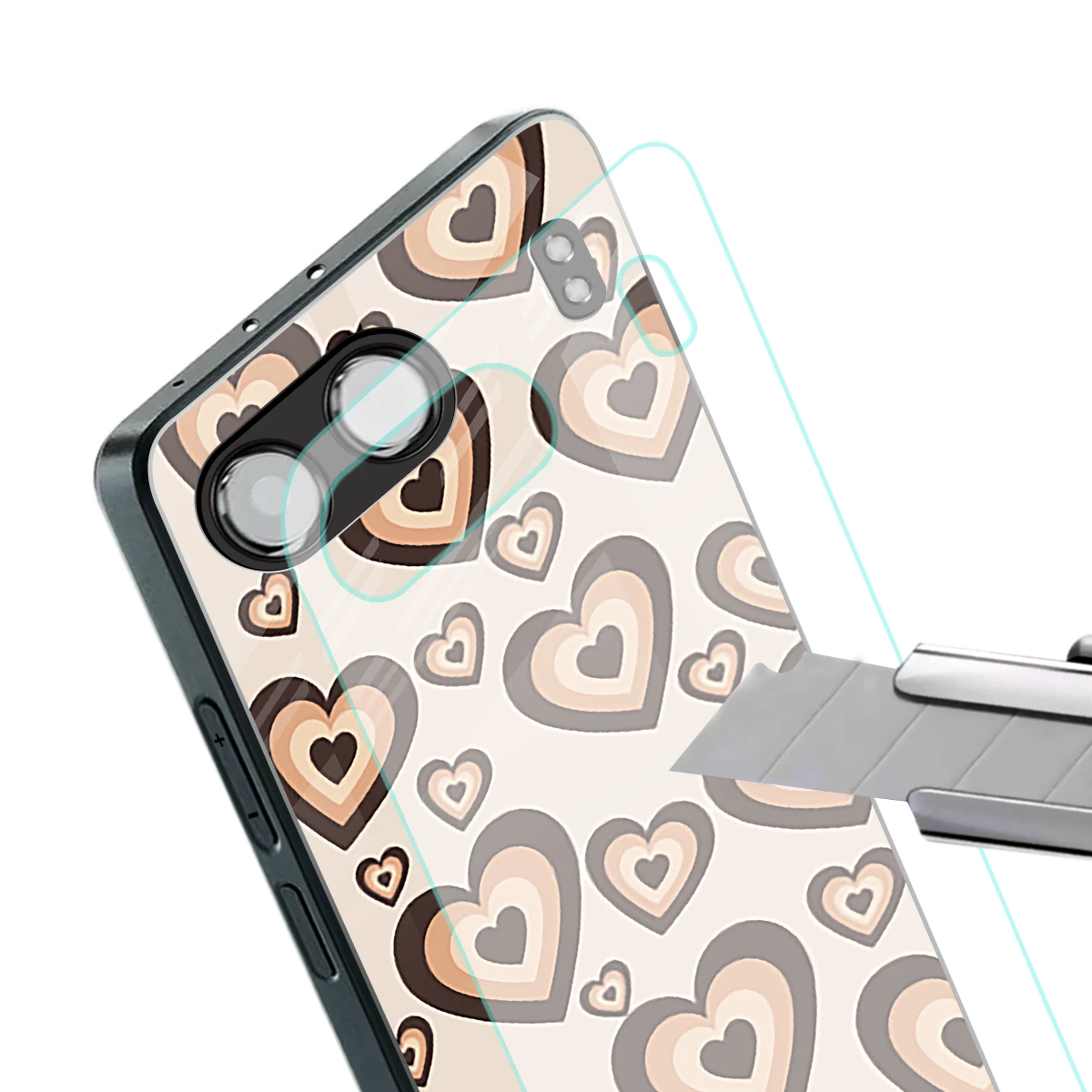 Sweetheart Cocoa stylish phone case for oneplus nord 4 | glossy glass and slim fit