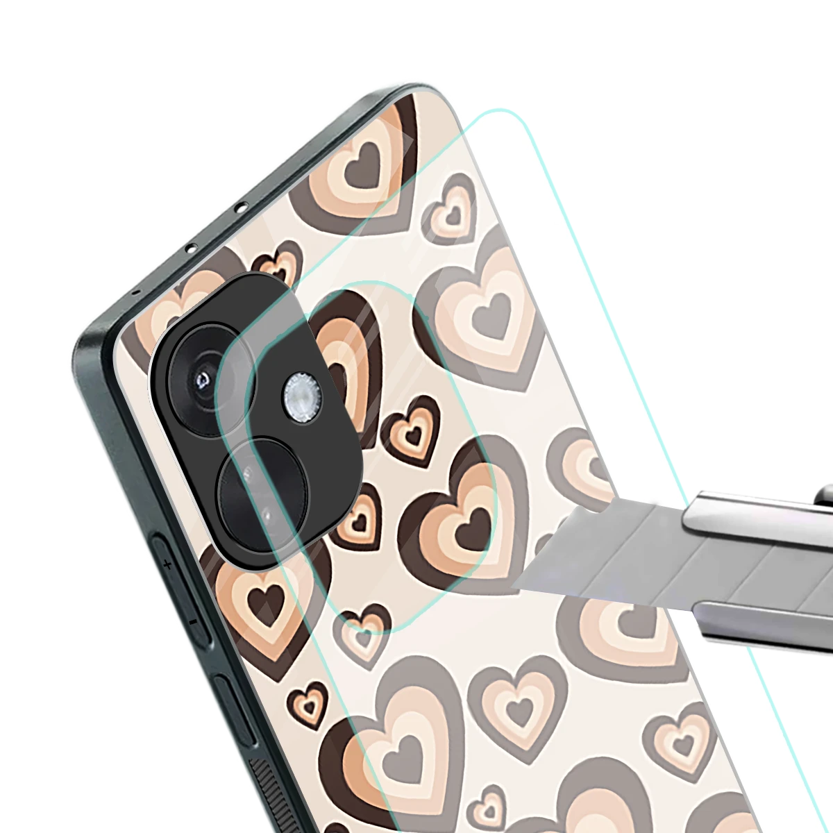 Sweetheart Cocoa stylish phone case for oneplus nord ce 3 | glossy glass and slim fit