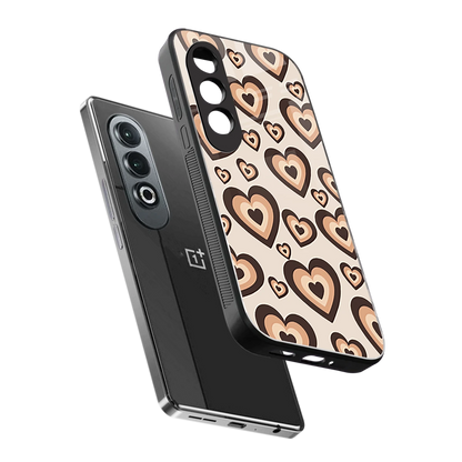 Sweetheart Cocoa sleek oneplus nord ce 4 cover with tempered glass back and TPU edges