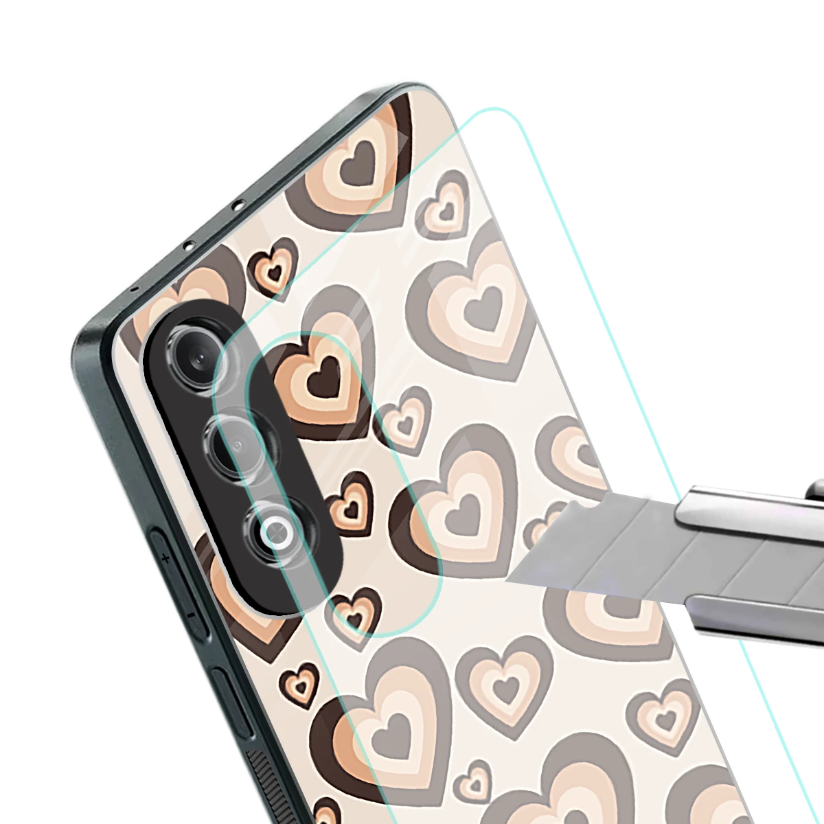 Sweetheart Cocoa stylish phone case for oneplus nord ce 4 | glossy glass and slim fit