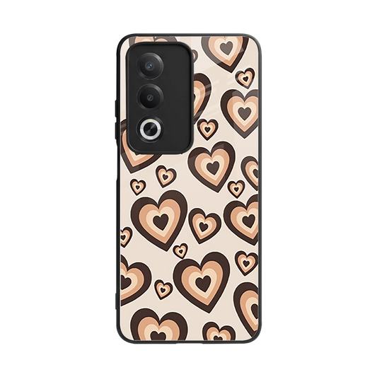 Sweetheart Cocoa back phone cover | glass case for oppo a3 pro
