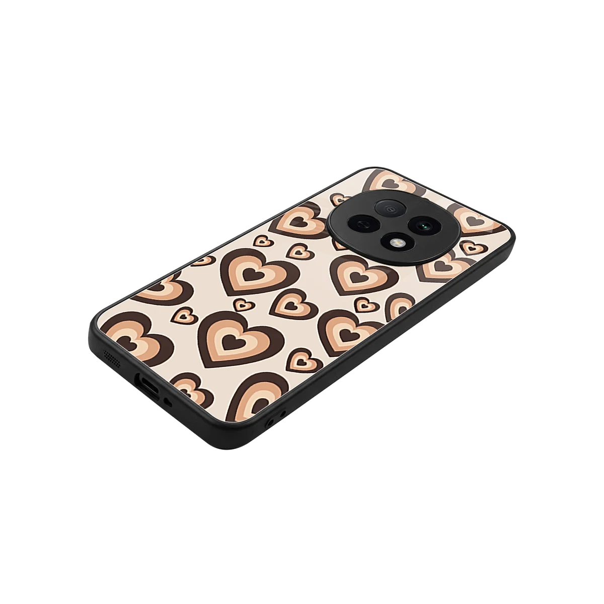 Sweetheart Cocoa stylish phone case for oppo f29 pro 5g | glossy glass and slim fit