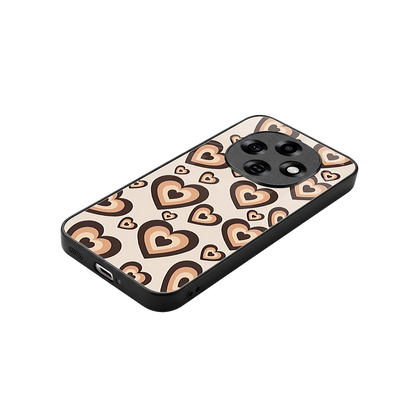Sweetheart Cocoa stylish phone case for oppo f31 pro 5g | glossy glass and slim fit
