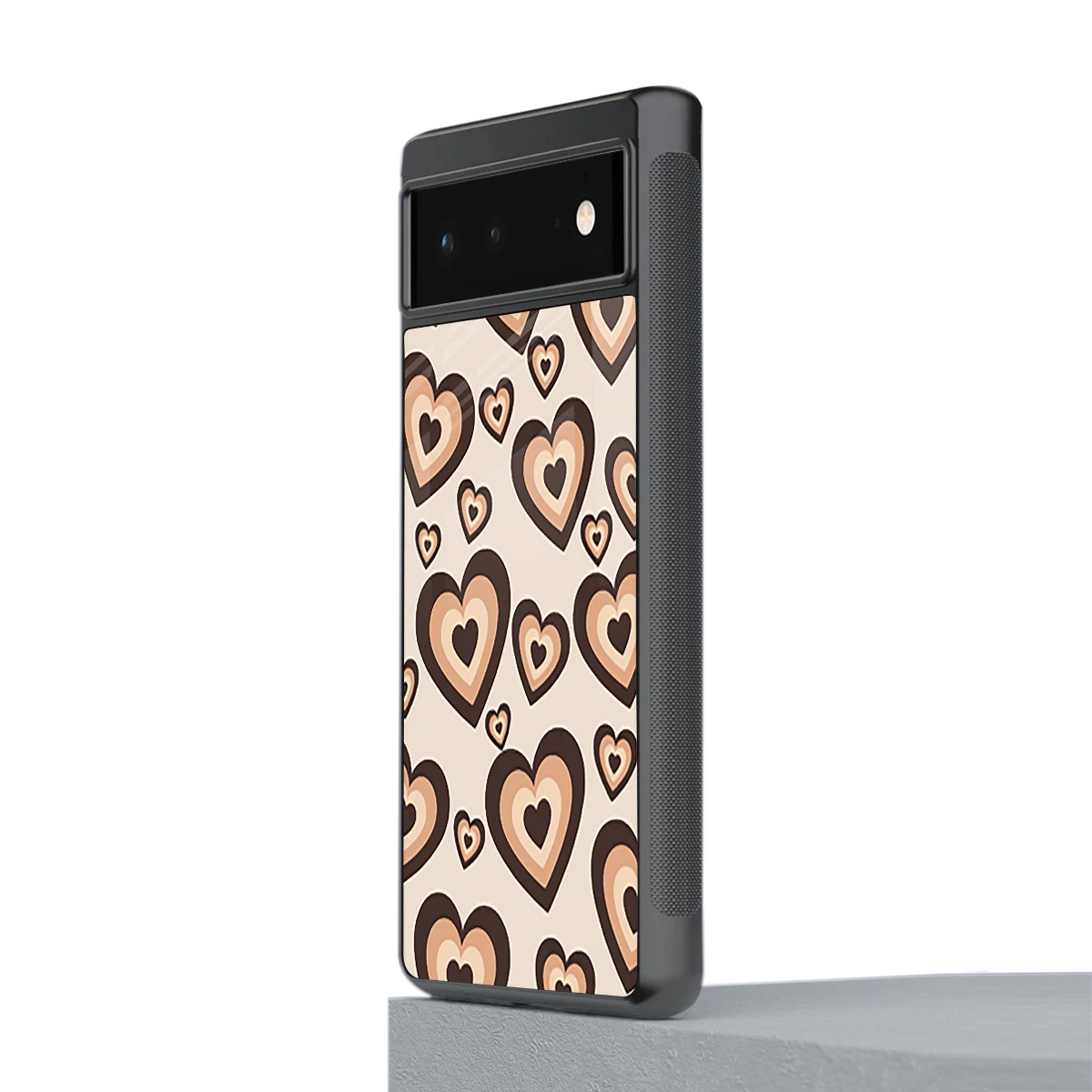Sweetheart Cocoa stylish phone case for google pixel 6 | glossy glass and slim fit
