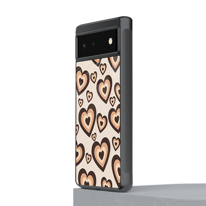 Sweetheart Cocoa stylish phone case for google pixel 6 | glossy glass and slim fit