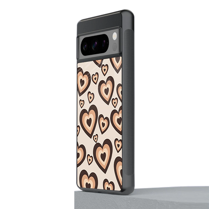 Sweetheart Cocoa stylish phone case for google pixel 8 pro | glossy glass and slim fit