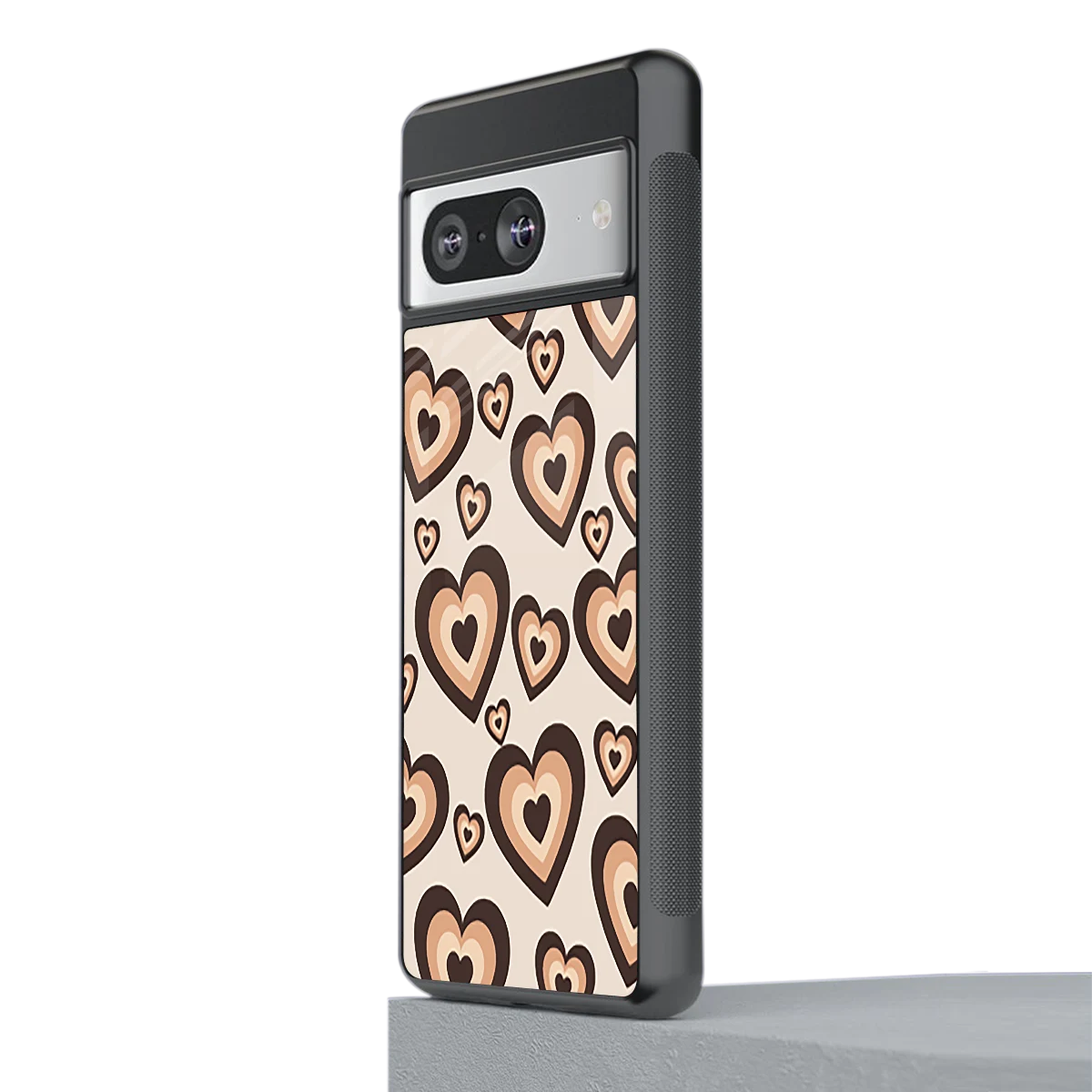 Sweetheart Cocoa stylish phone case for google pixel 8 | glossy glass and slim fit