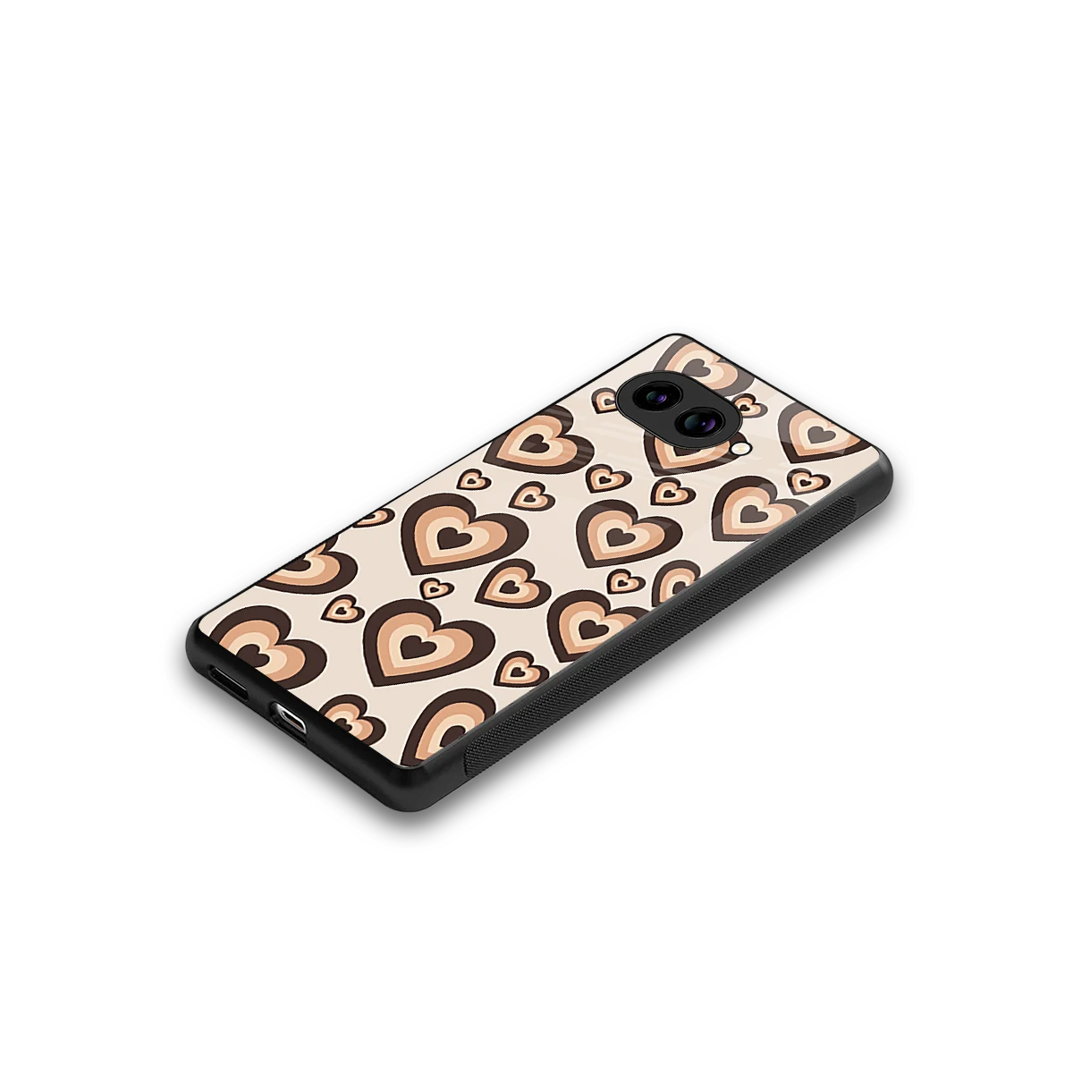 Sweetheart Cocoa stylish phone case for google pixel 9a | glossy glass and slim fit