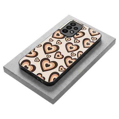 Sweetheart Cocoa stylish phone case for samsung galaxy a23 | glossy glass and slim fit